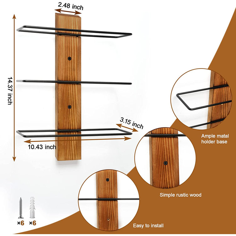 Wall mounted discount bottle drying rack